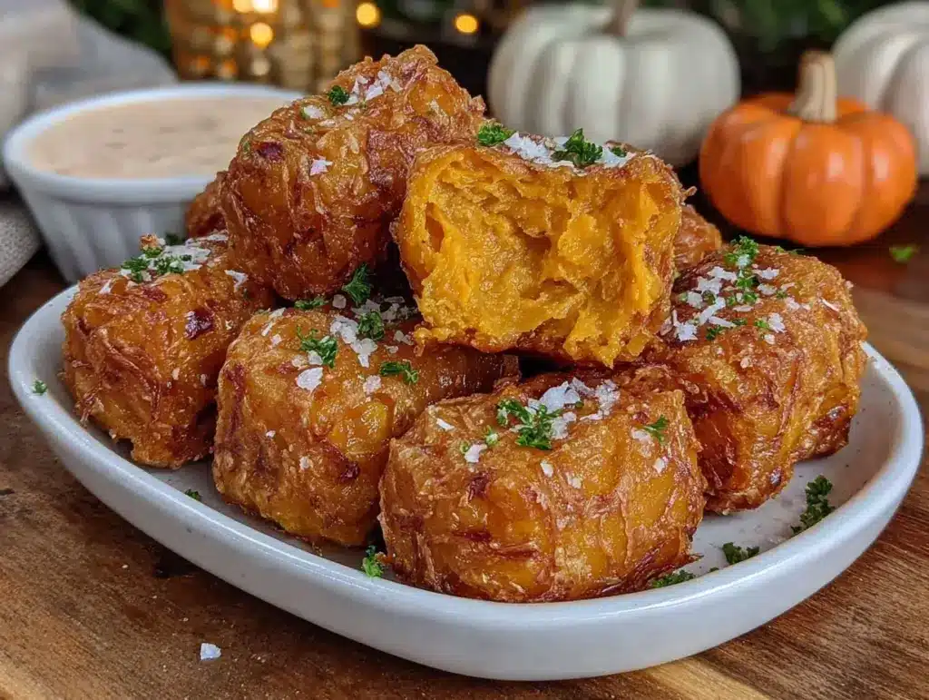 crispy air fryer sweet potato tots - featured image