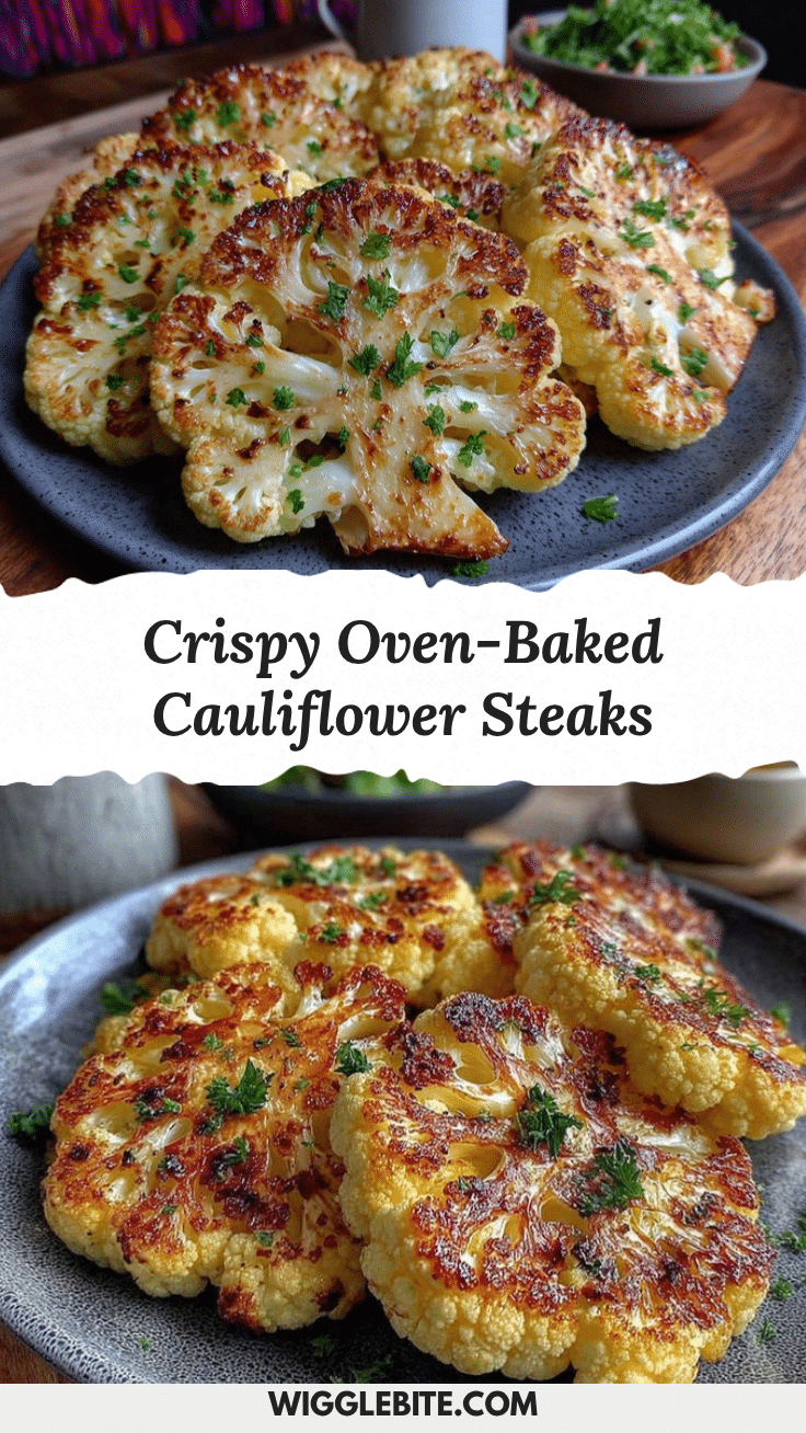 crispy baked cauliflower steaks recipe