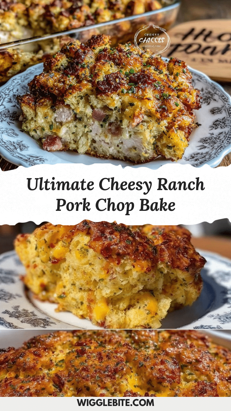 Crispy Cheesy Ranch Pork Chop Bake recipe
