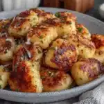 crispy pan fried gnocchi - featured image