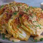 crispy roasted cabbage wedges - featured image