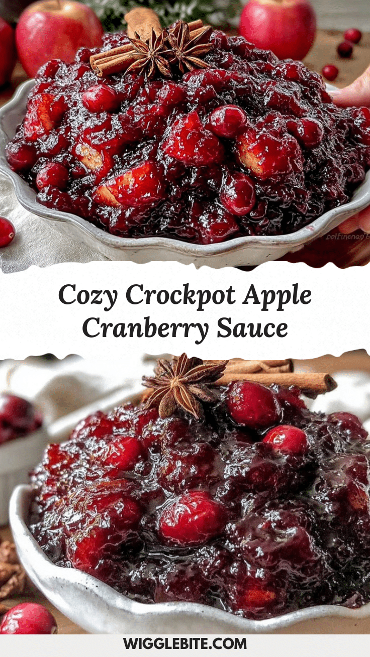 crockpot apple cranberry sauce recipe