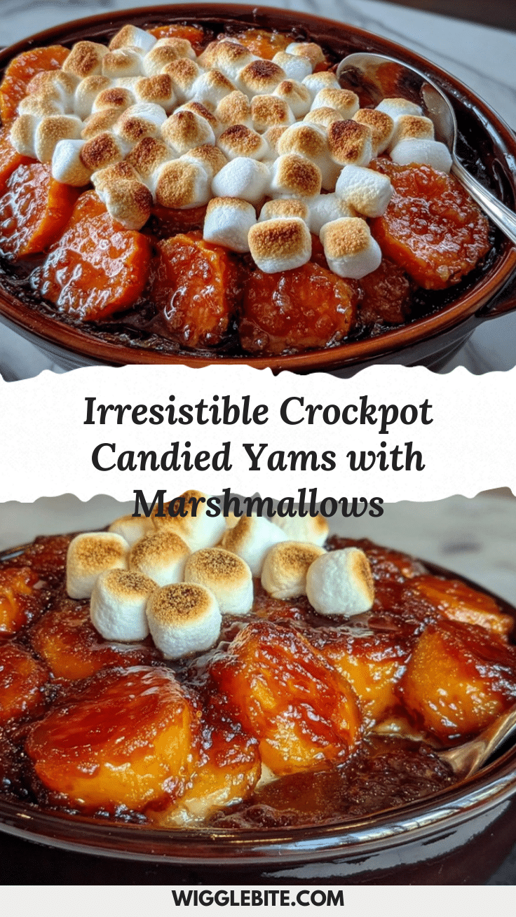 Crockpot Candied Yams with Marshmallows recipe