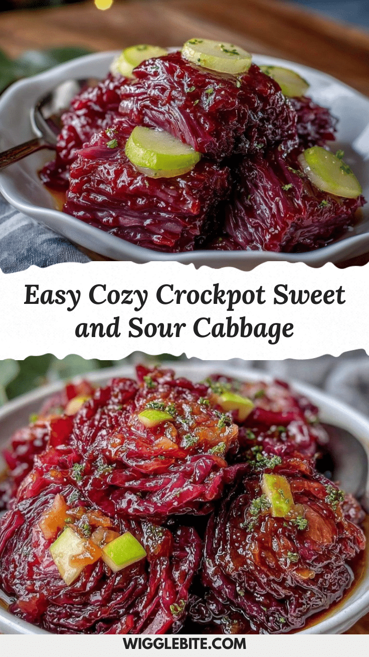 crockpot sweet and sour red cabbage recipe