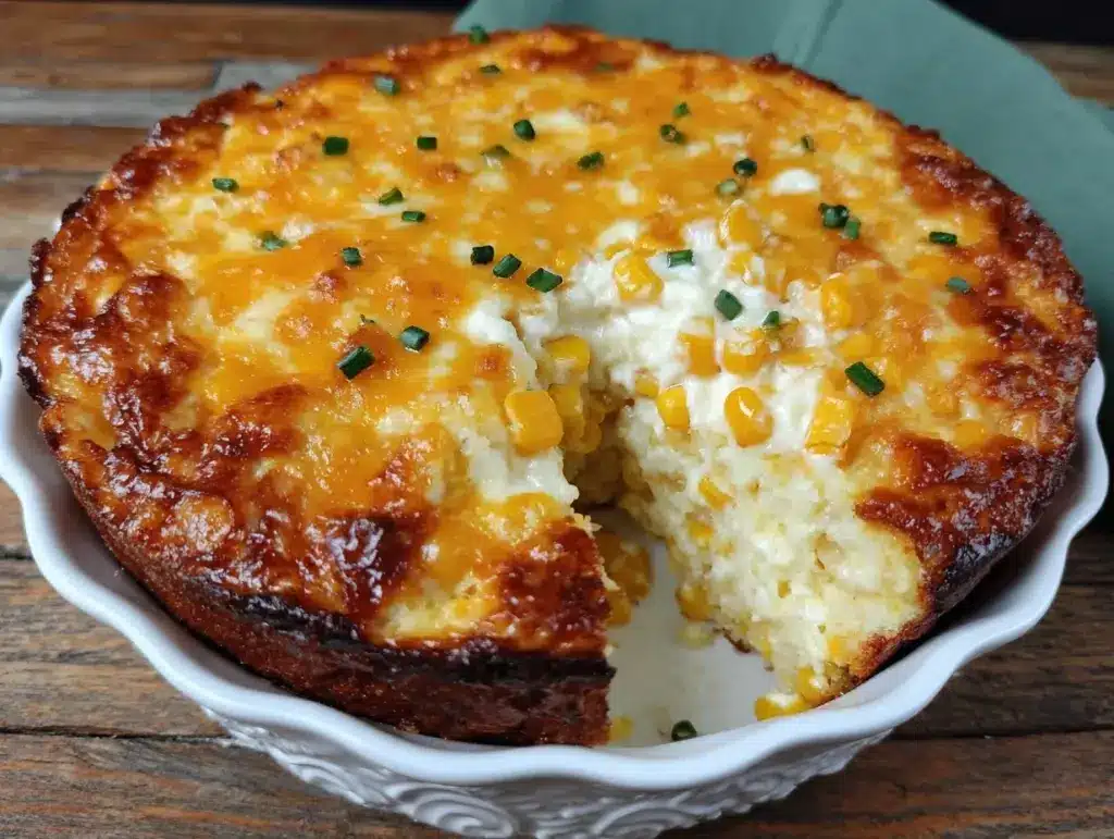 crockpot sweet corn casserole - featured image