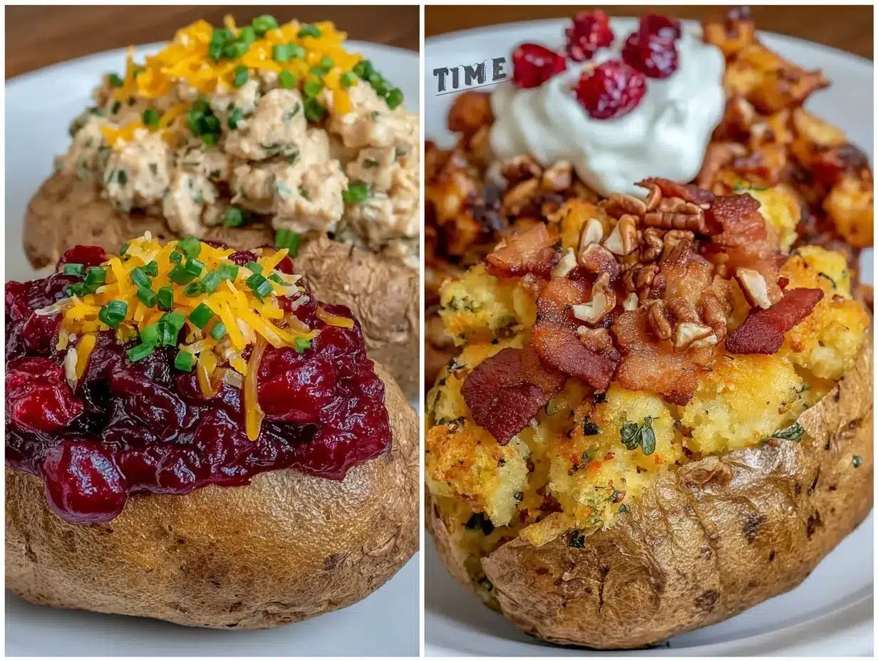 easy microwave baked potato bar preparation steps