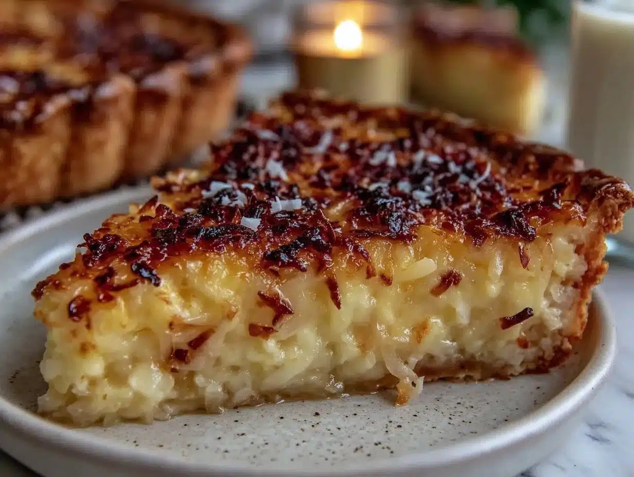 French Coconut Pie preparation steps