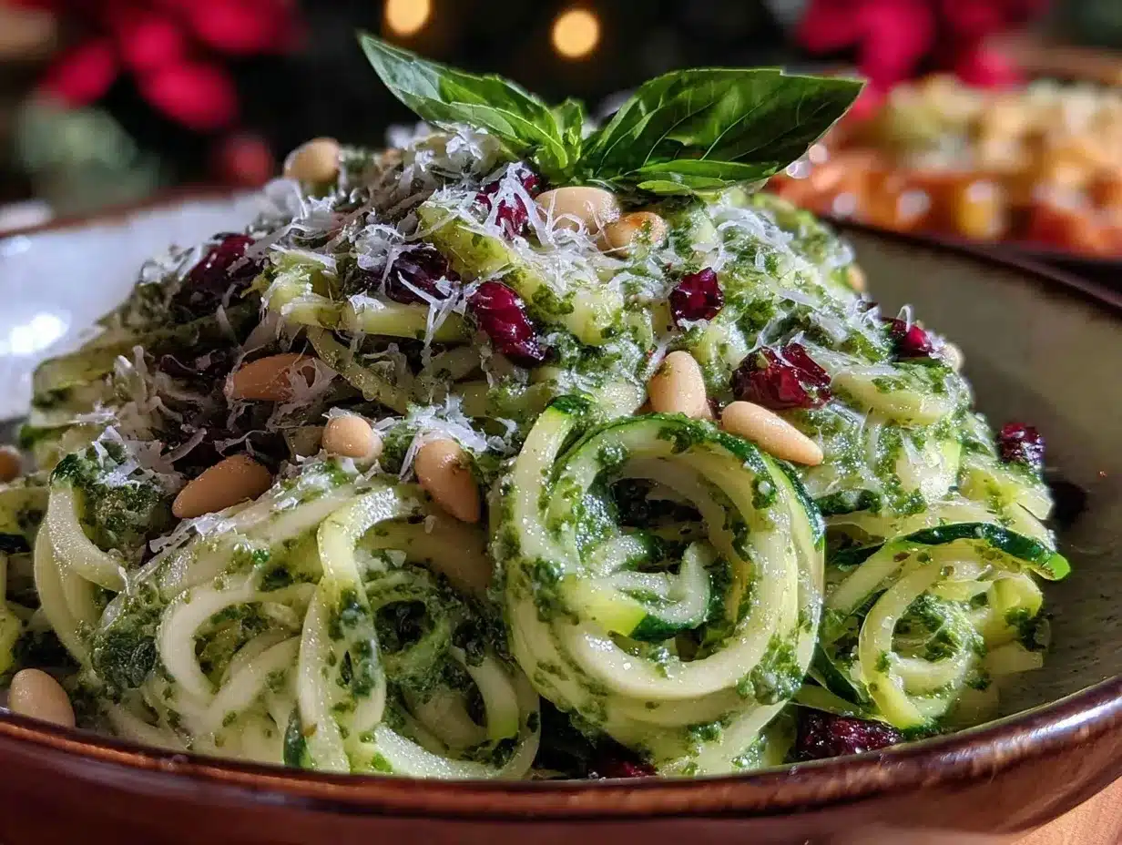fresh zucchini noodles preparation steps