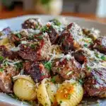 garlic butter steak bites - featured image