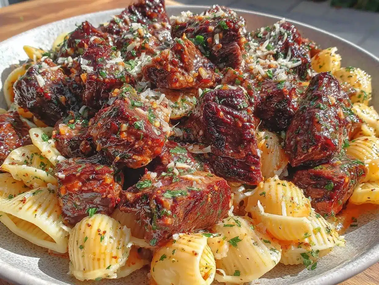 garlic butter steak bites preparation steps