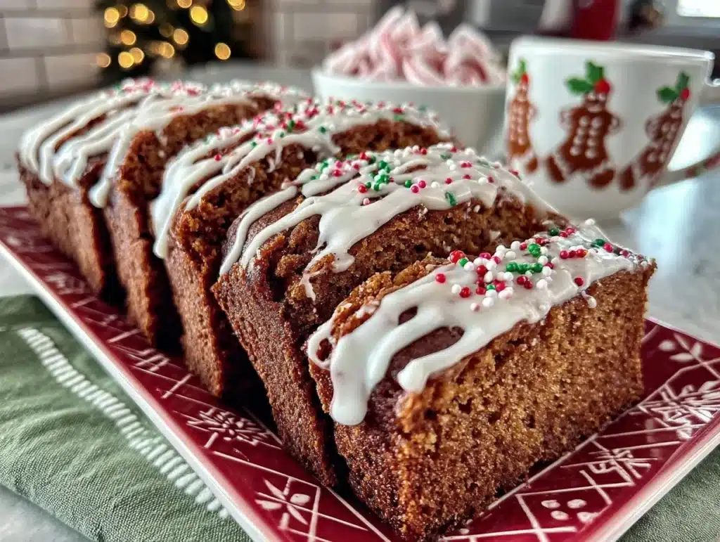 gingerbread banana bread - featured image