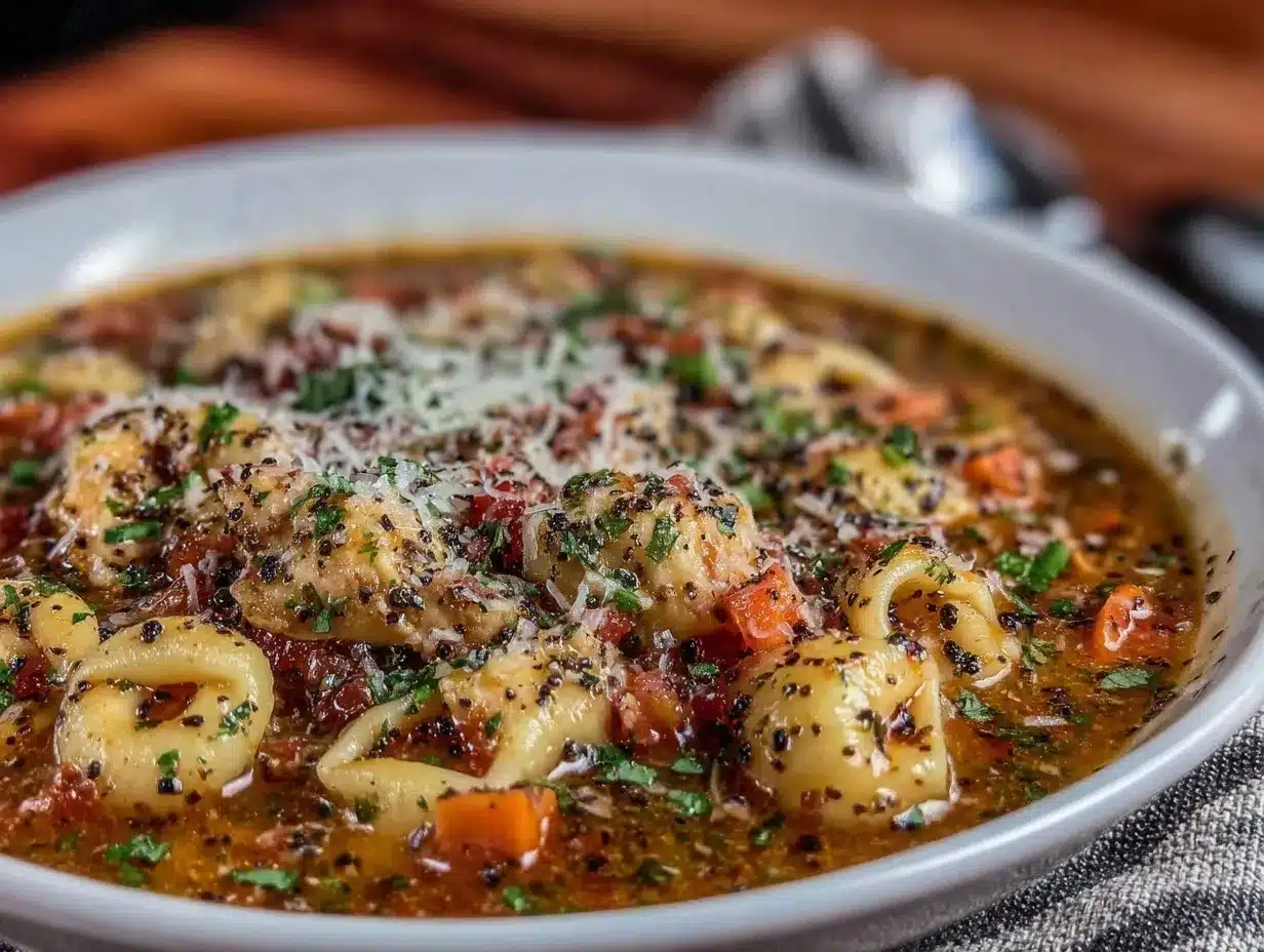Italian Ground Chicken Soup preparation steps
