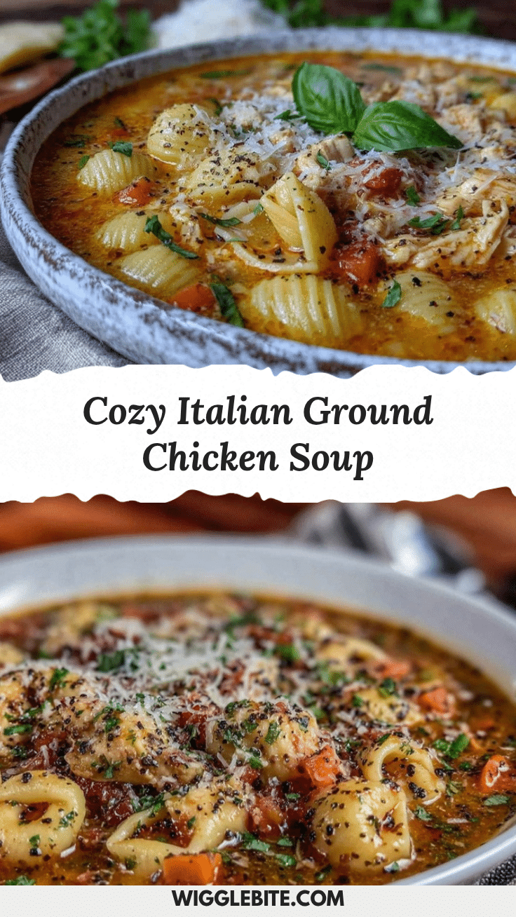 Italian Ground Chicken Soup recipe