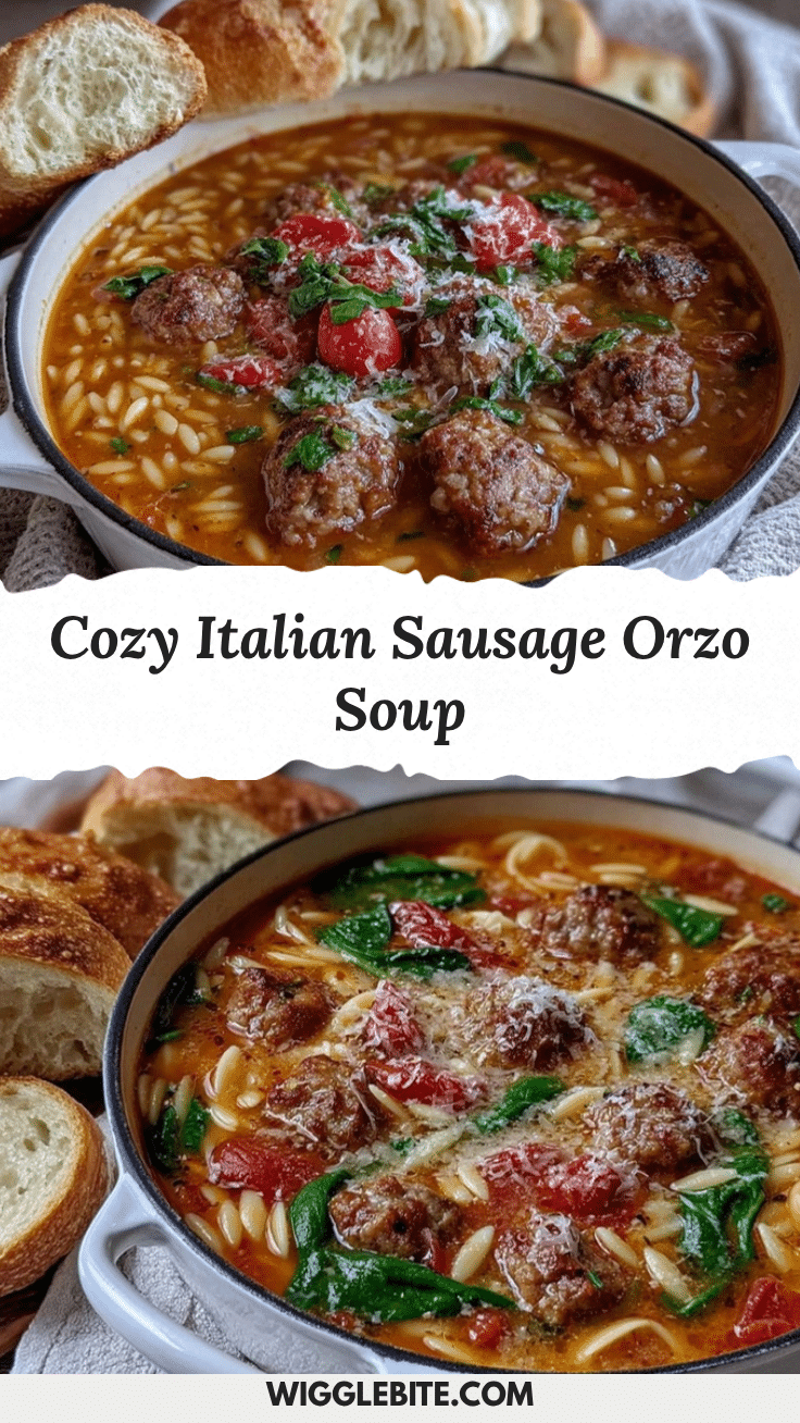 Italian Sausage Orzo Soup recipe