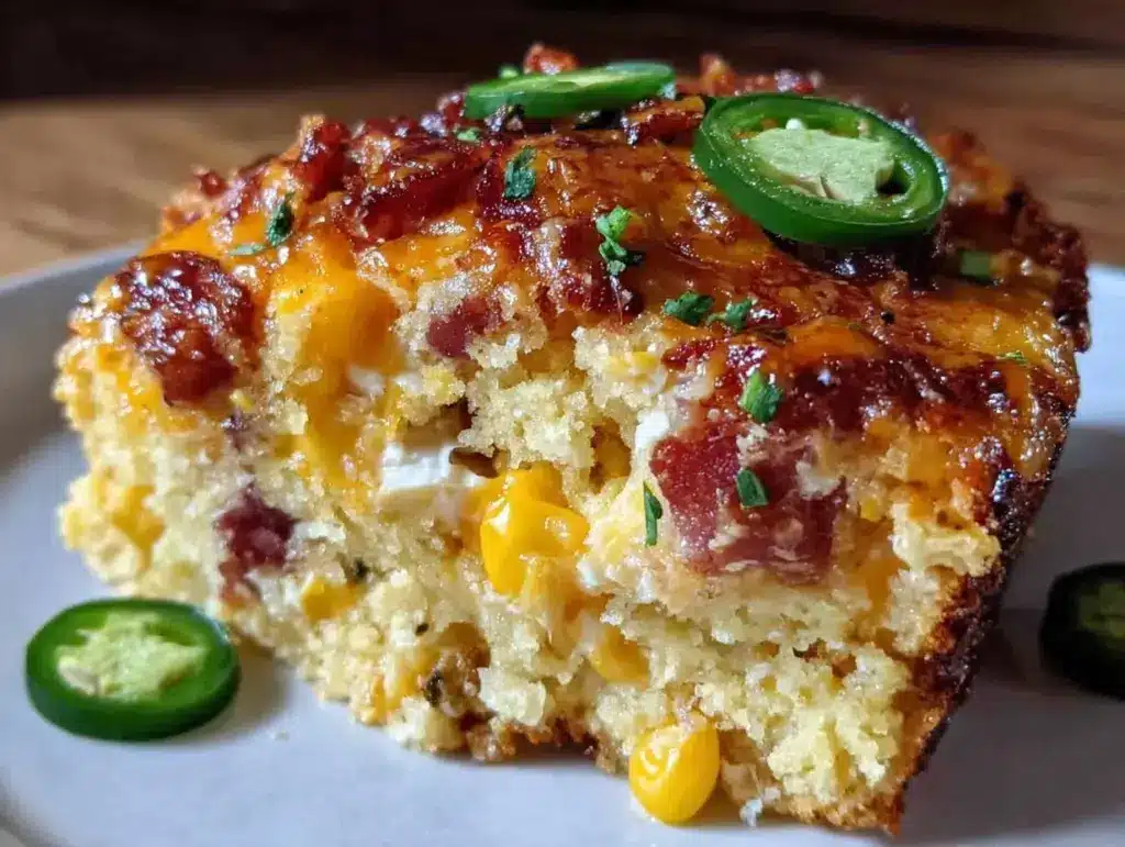 jalapeño bacon cornbread casserole - featured image
