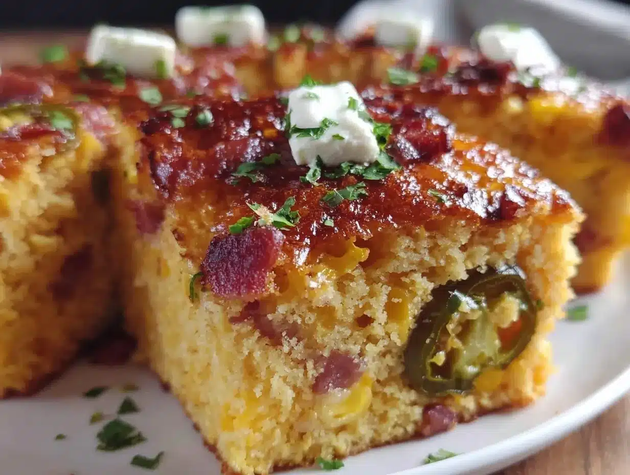 jalapeño bacon cornbread casserole preparation steps