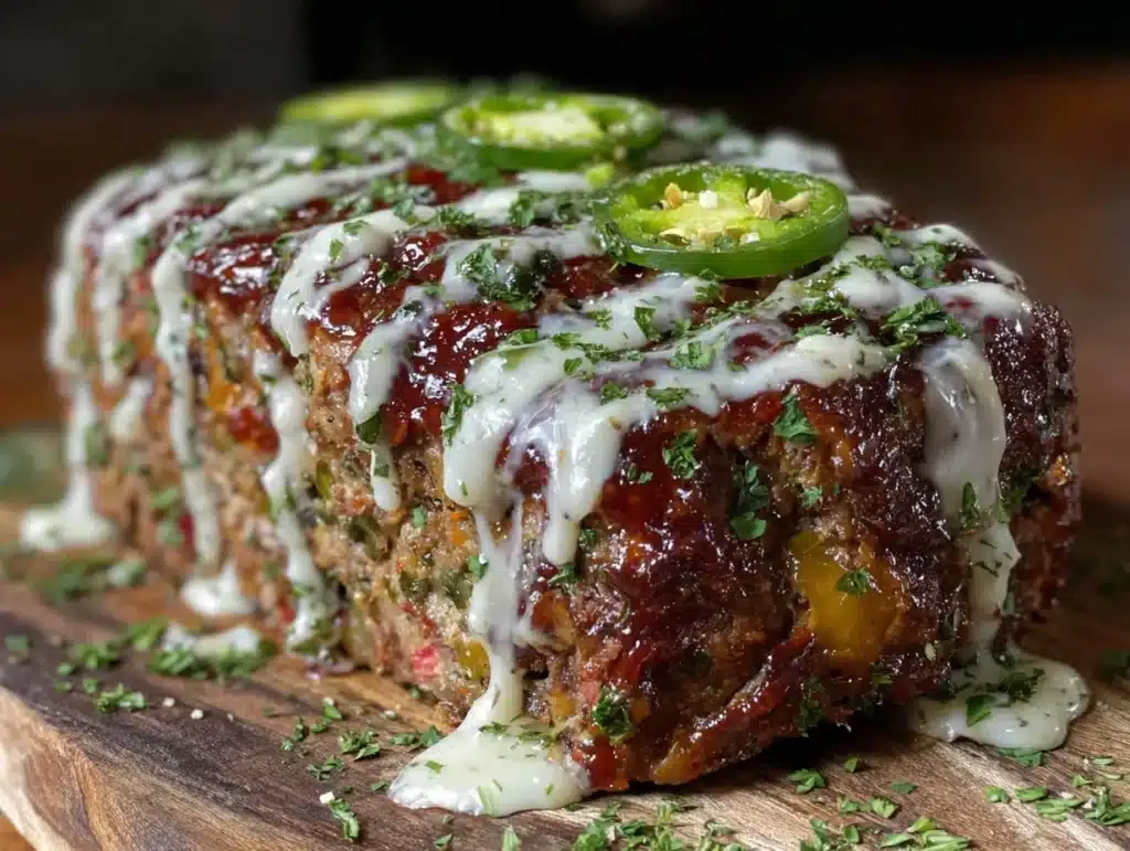 jalapeño popper meatloaf - featured image