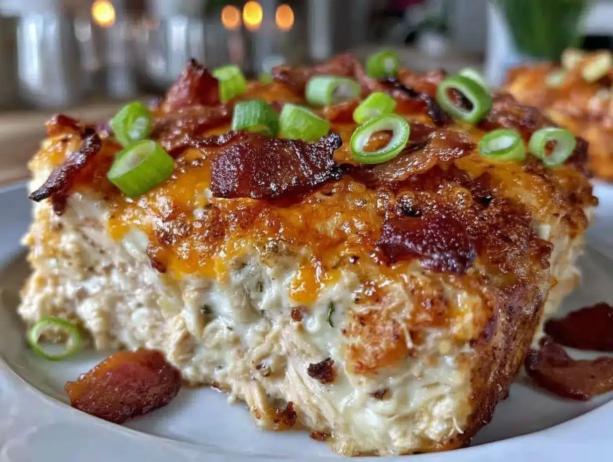 keto chicken bacon ranch casserole preparation steps