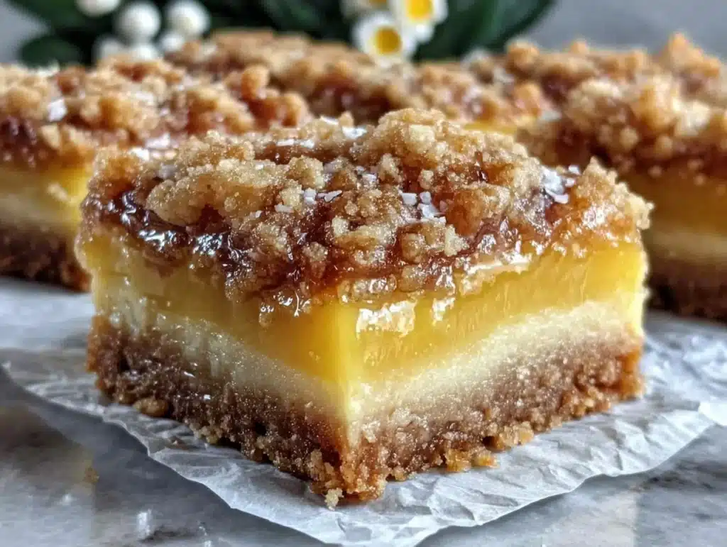 lemon crumb bars - featured image