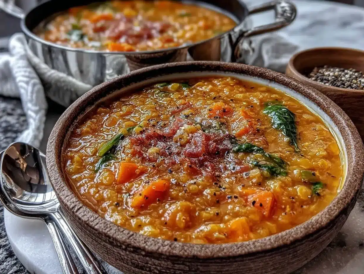 lentil soup recipe preparation steps