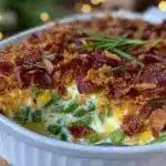 Loaded Ranch Bacon Green Bean Casserole - featured image