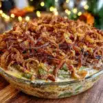 microwave green bean casserole - featured image