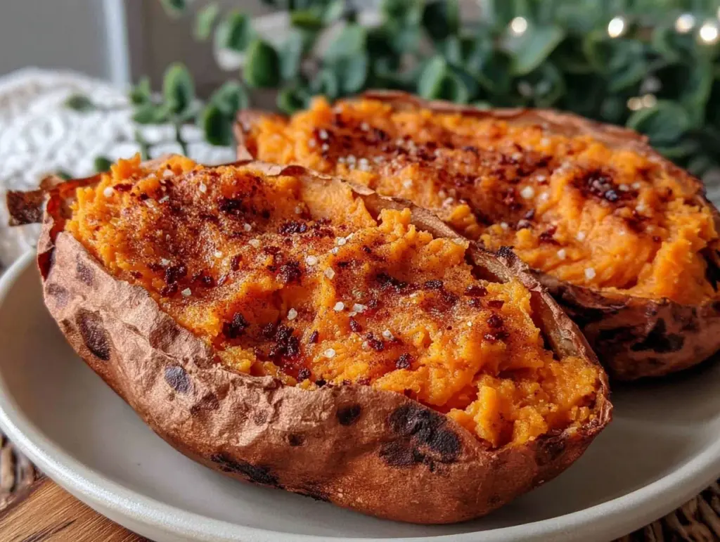 microwave sweet potato - featured image
