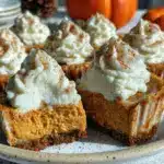 mini pumpkin cheesecake bites - featured image