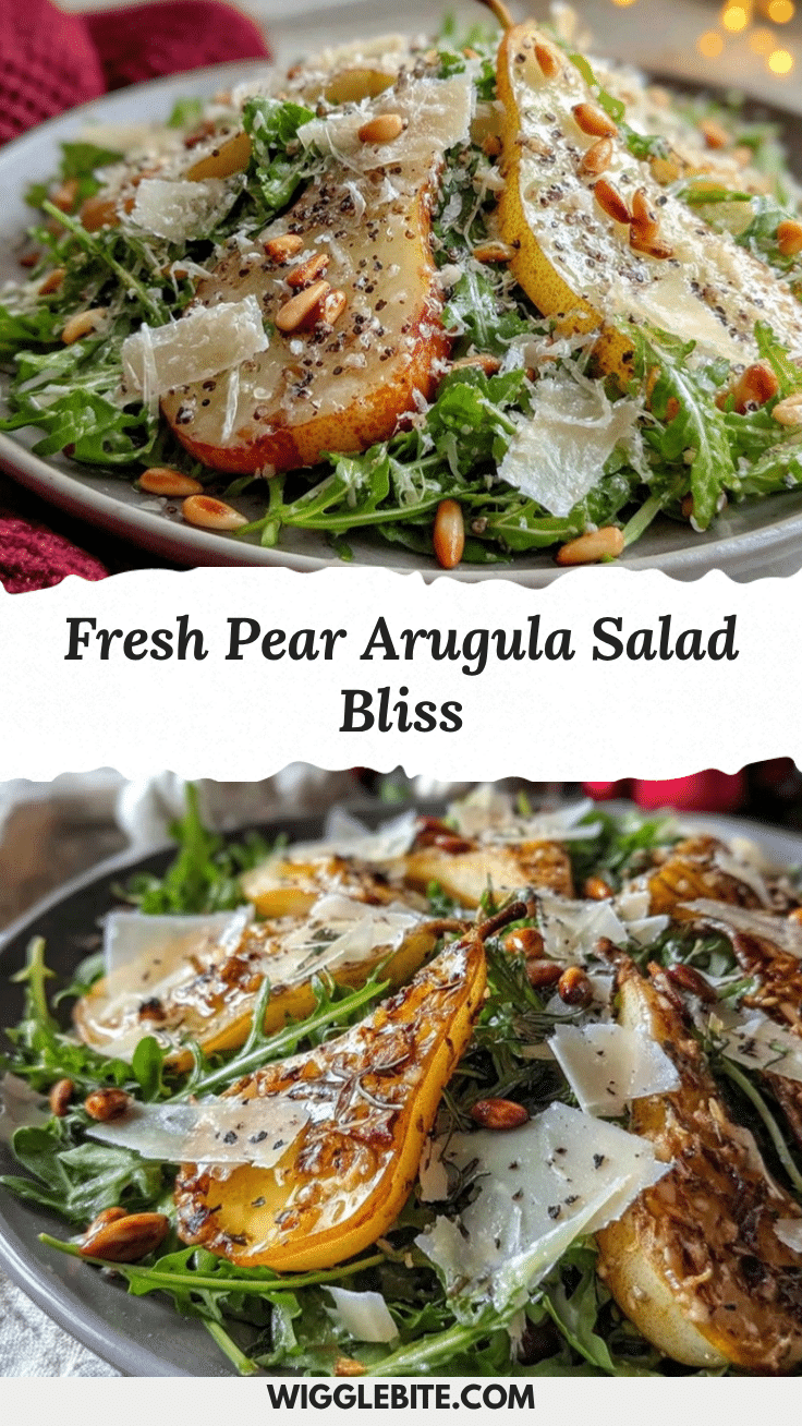 pear and arugula salad recipe