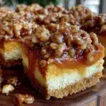 Pumpkin Pecan Cheesecake Bars - featured image