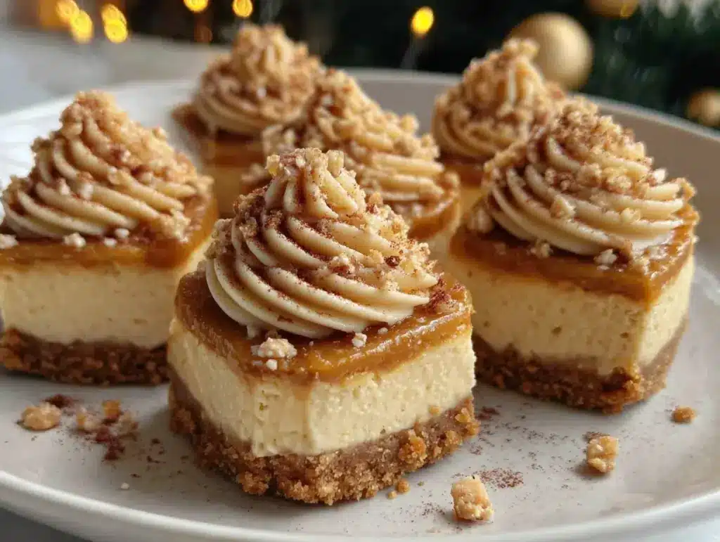 pumpkin spice cheesecake bites - featured image