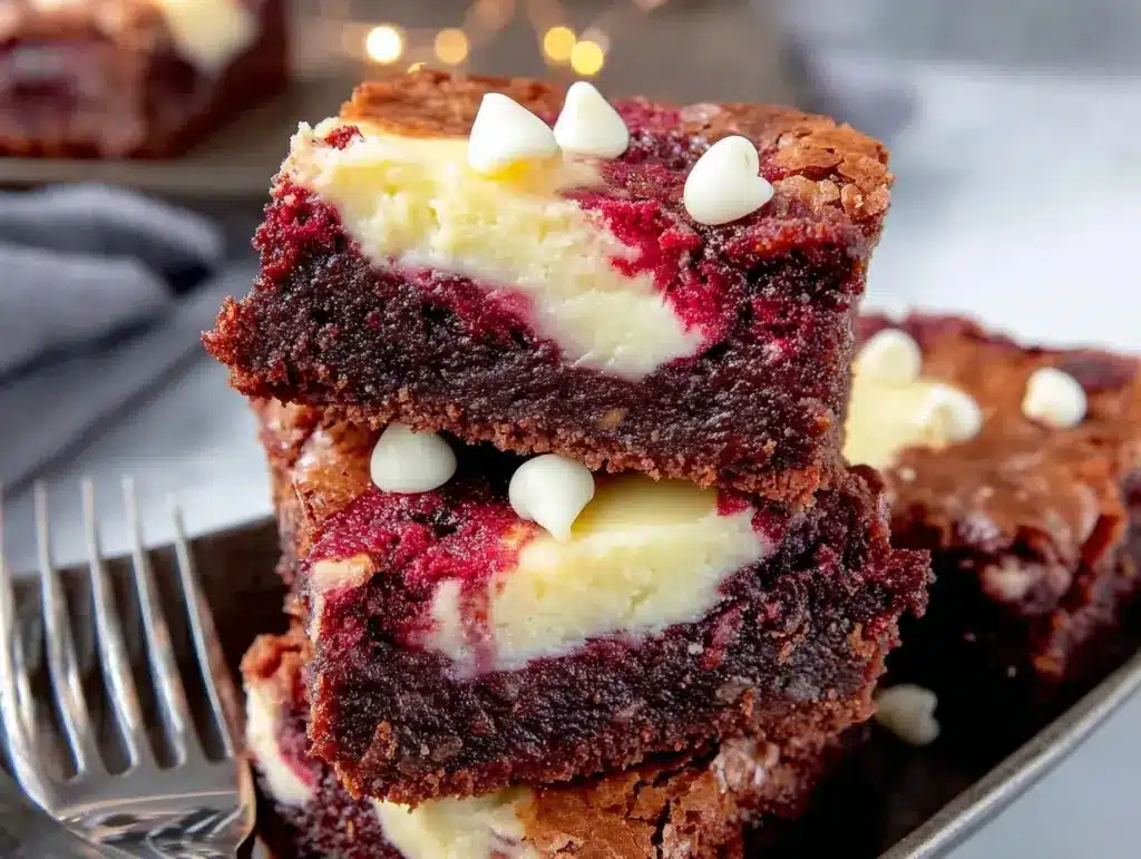 Red Velvet Cheesecake Brownies - featured image