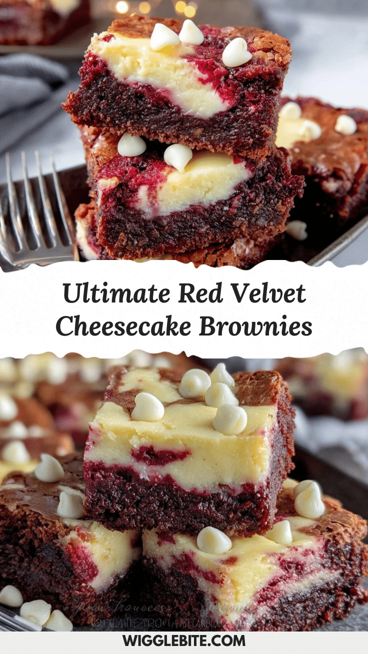 Red Velvet Cheesecake Brownies recipe