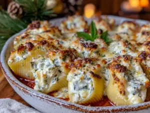 ricotta and spinach stuffed shells - featured image