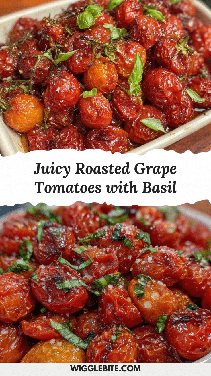 roasted grape tomatoes with basil recipe