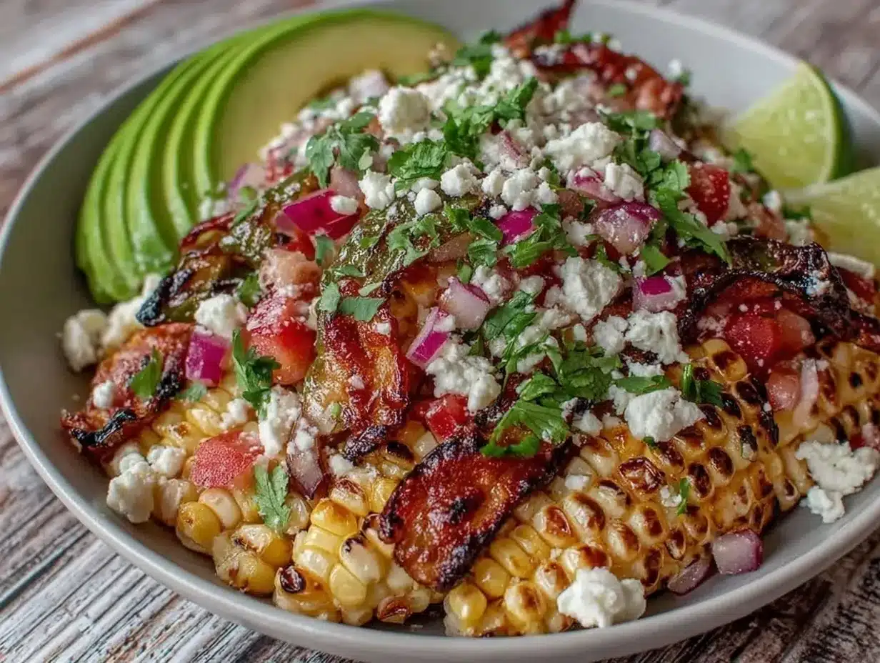 roasted poblano corn salad preparation steps