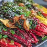 roasted rainbow chard - featured image