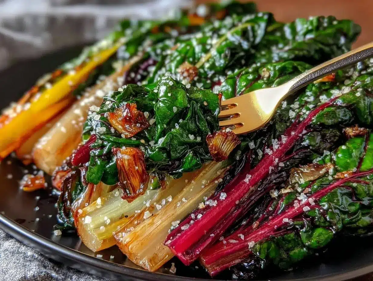 roasted rainbow chard preparation steps