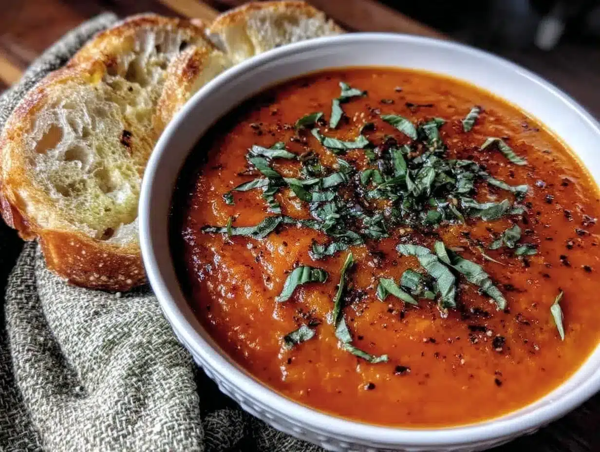 roasted tomato soup preparation steps