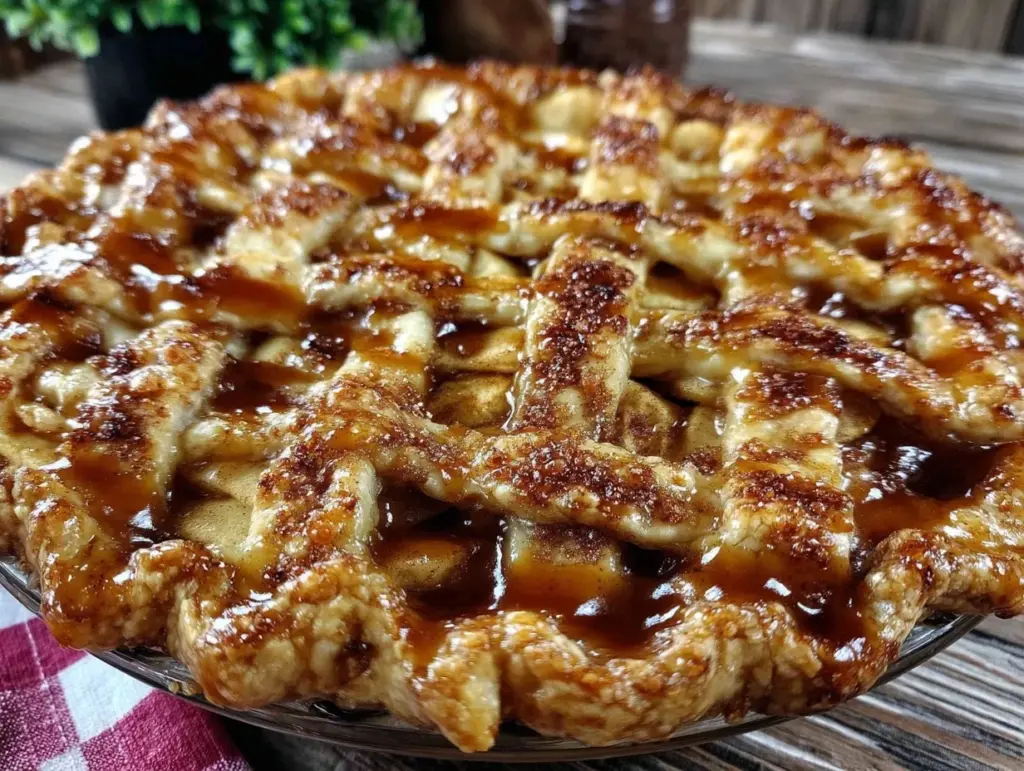 salted caramel apple pie - featured image