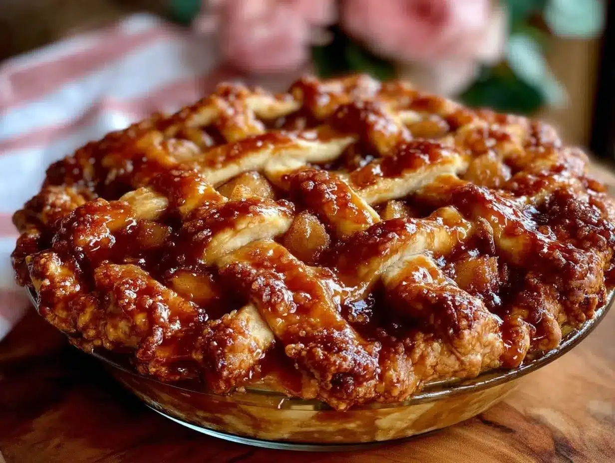 salted caramel apple pie preparation steps