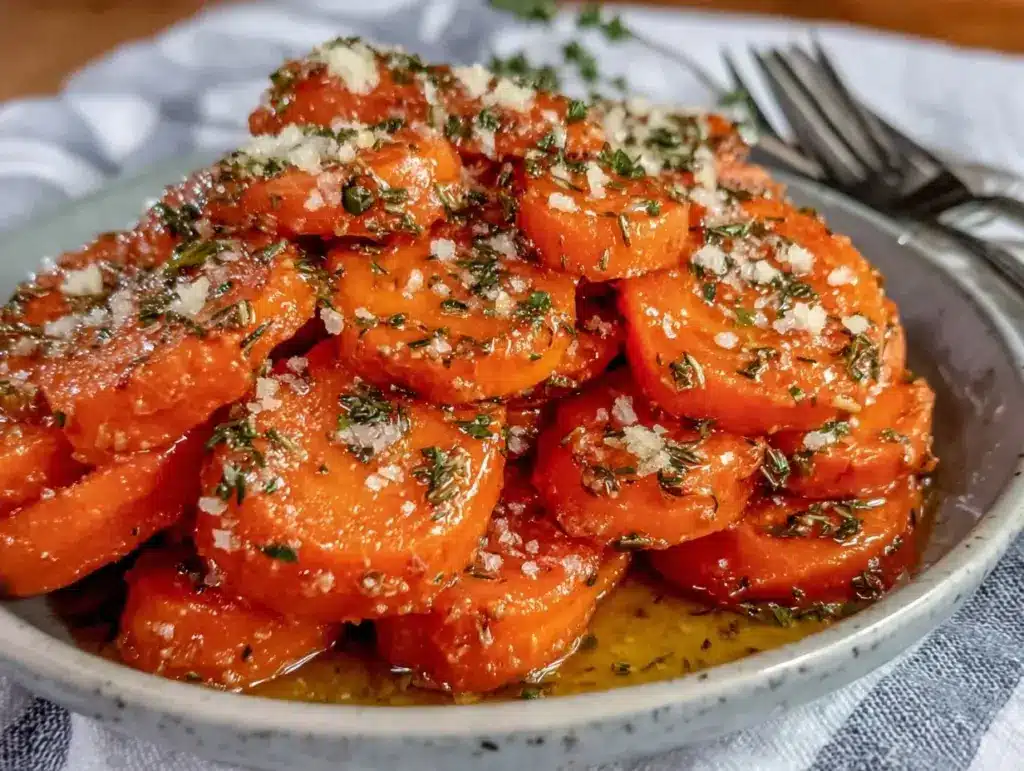 slow cooker herbed carrots - featured image