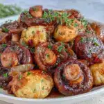 slow cooker wild mushroom medley - featured image