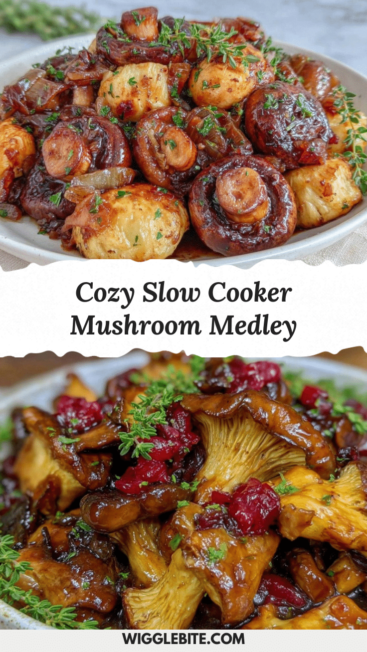 slow cooker wild mushroom medley recipe