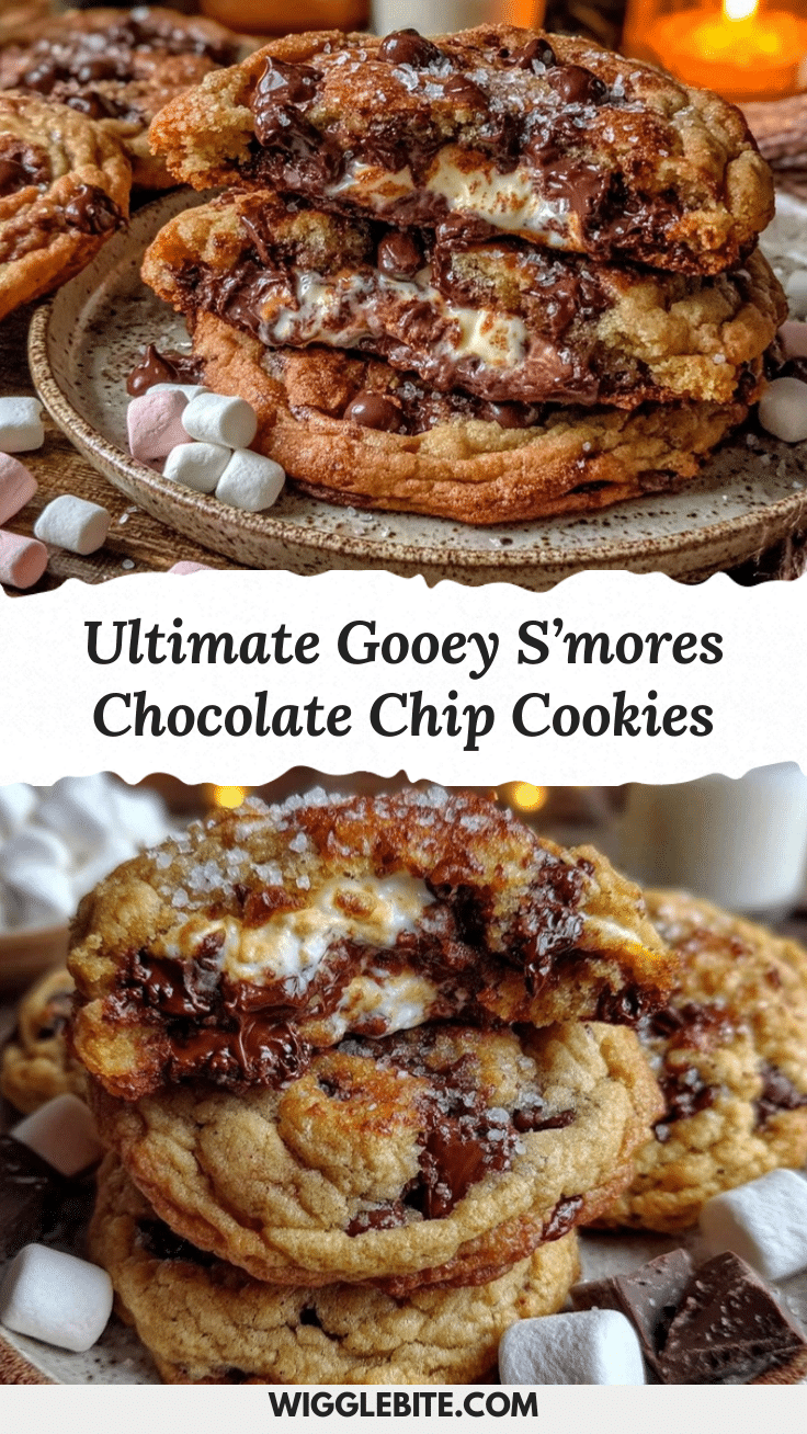 smores chocolate chip cookies recipe