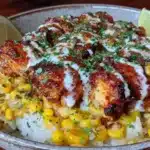 street corn chicken bowl - featured image