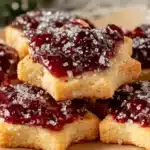 sugar plum shortbread cookies - featured image