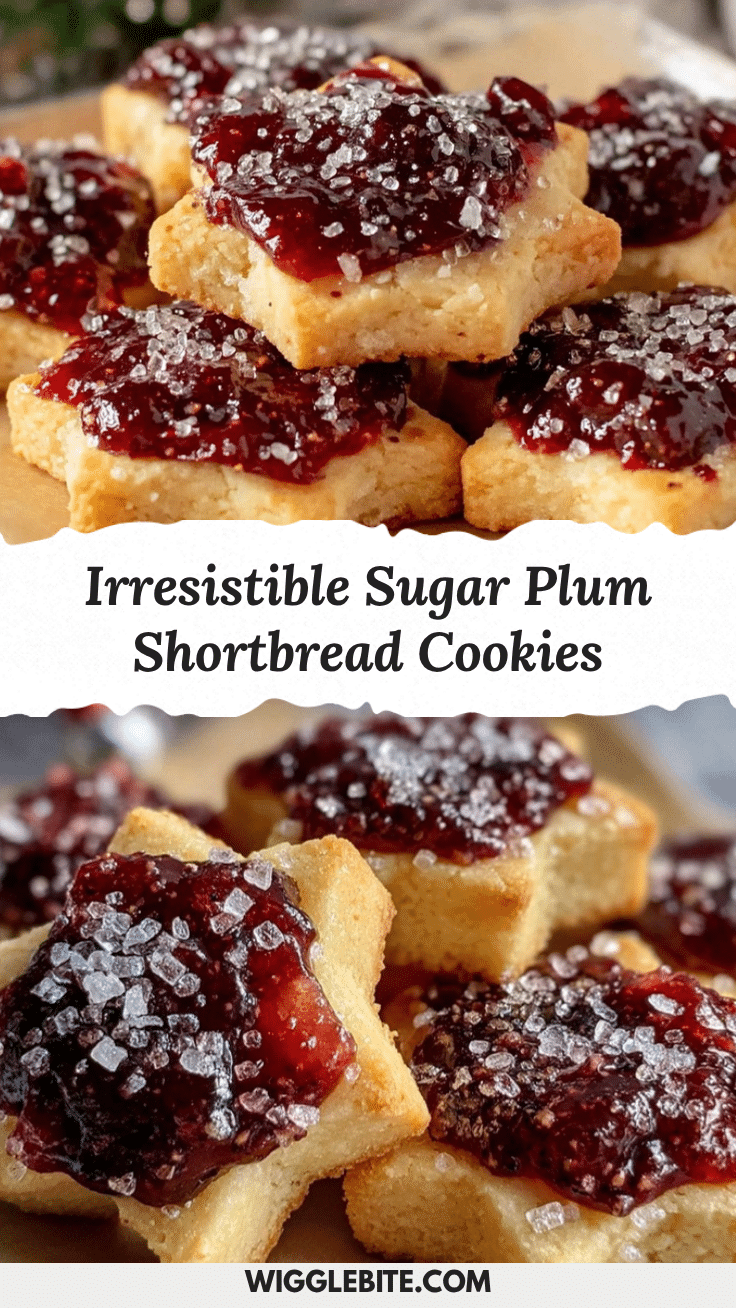sugar plum shortbread cookies recipe