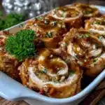 turkey and stuffing roll ups - featured image