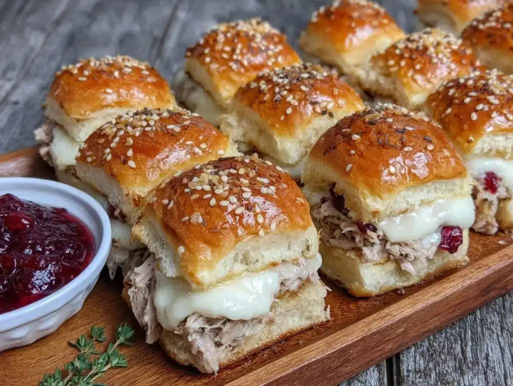 turkey cranberry sliders - featured image